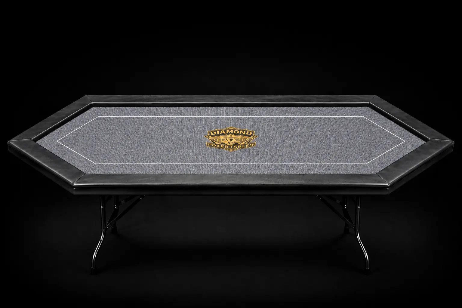 Gray Entry Level folding diamond poker table