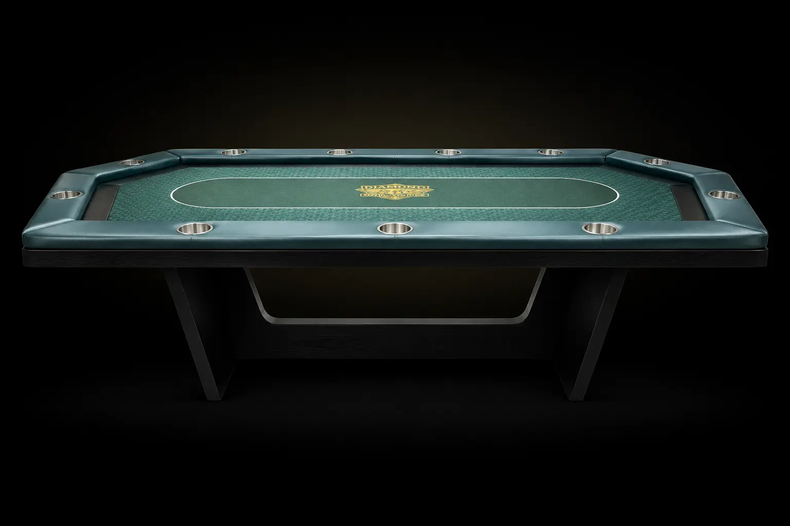Luxury pedestal diamond poker table